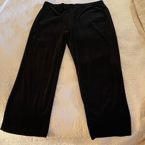 Notations Women's Classic Black Velvet Trousers